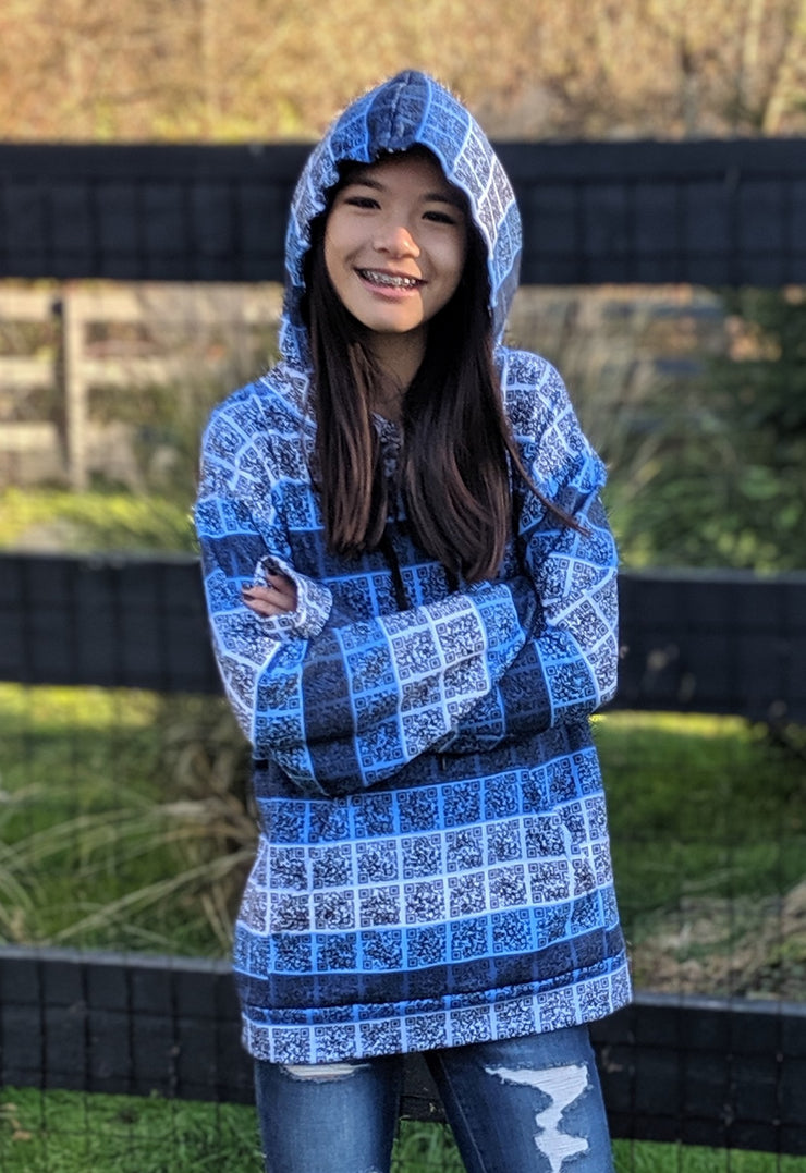 Positive Vibes Interactive Scannable QR Hoodie