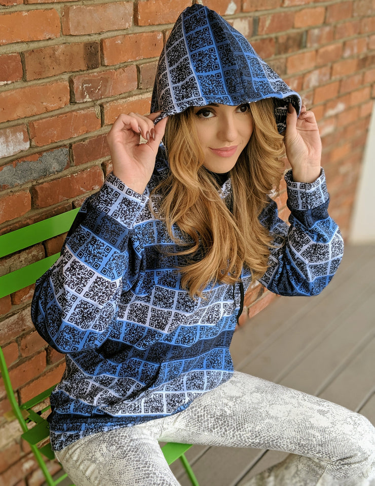 Memes Interactive Scannable QR Hoodie