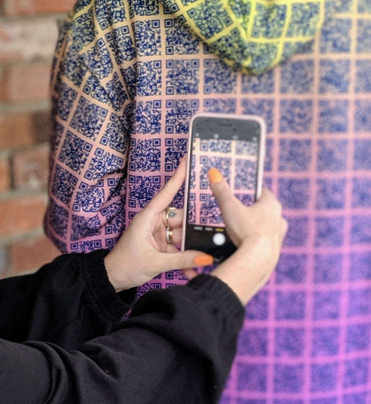 Memes Interactive Scannable QR Hoodie