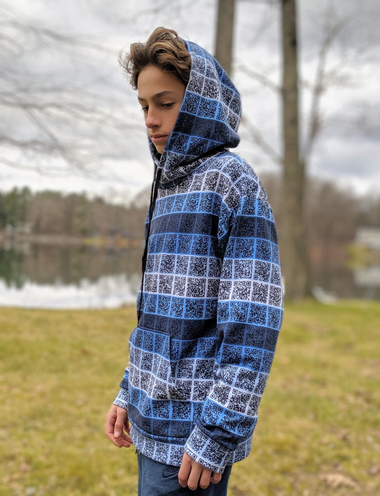CUSTOM Interactive Scannable QR Hoodie
