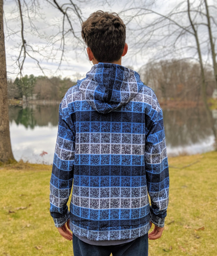 CUSTOM Interactive Scannable QR Hoodie
