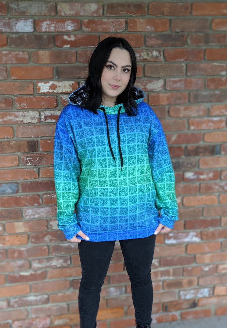 CUSTOM Interactive Scannable QR Hoodie