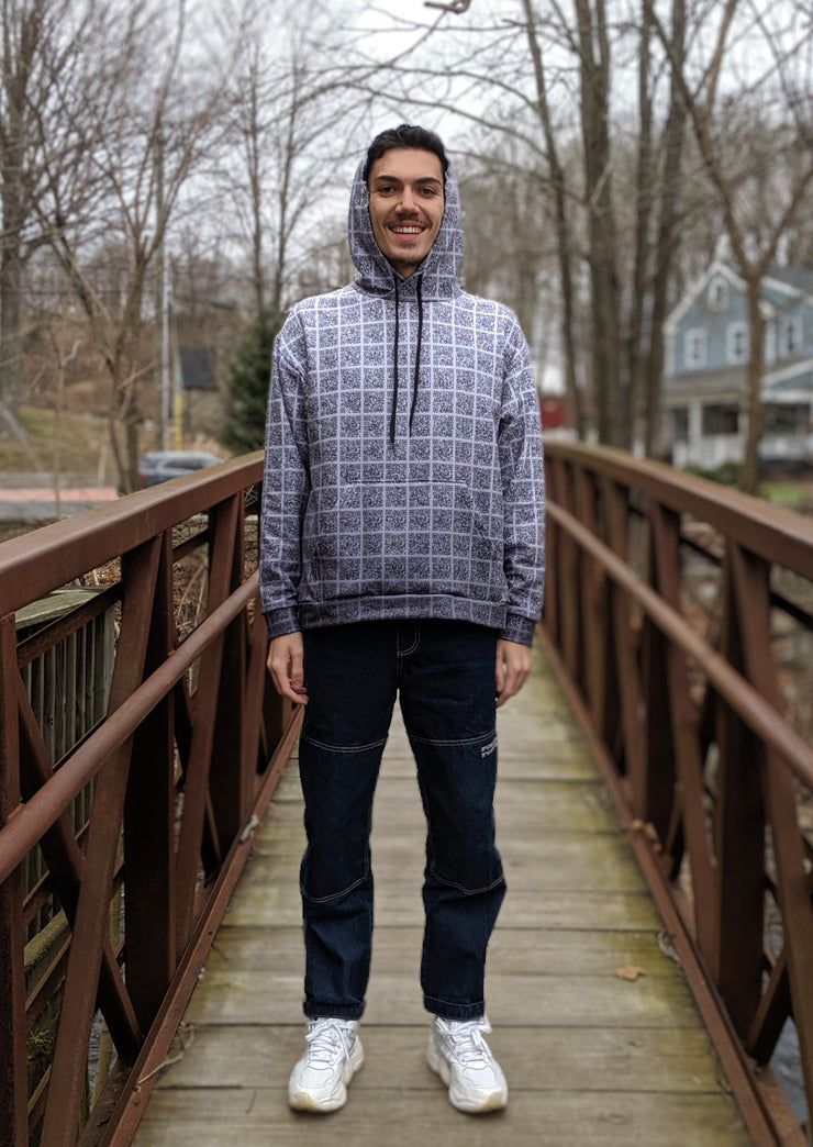 Snowboarding Interactive Scannable QR Hoodie